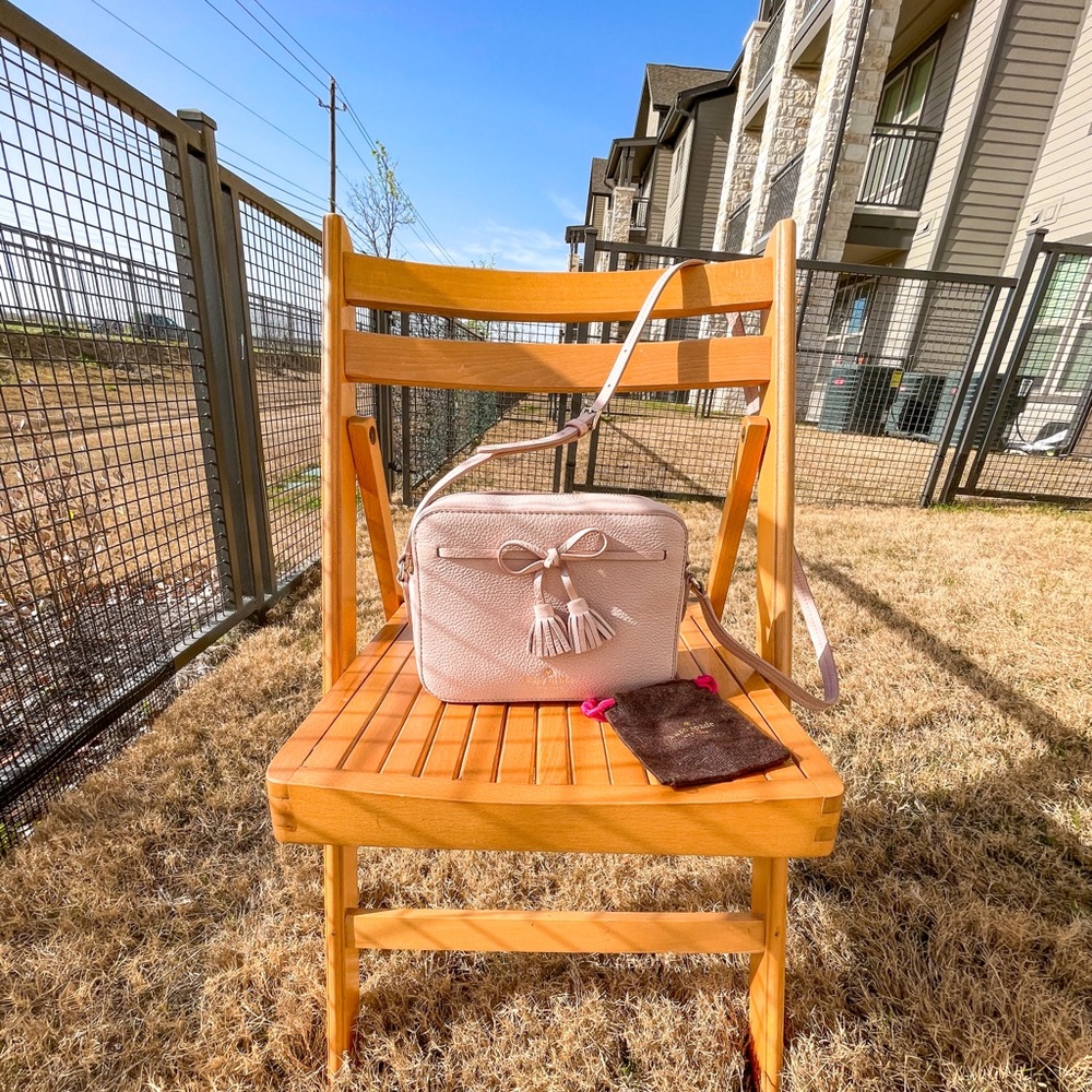Kate Spade pink crossbody bow bag